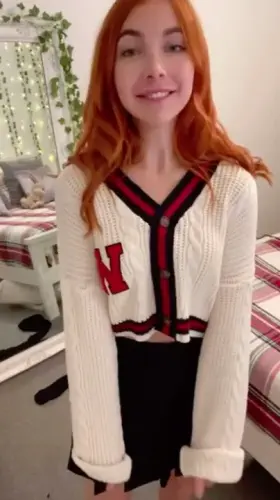 It’s a little cold for no top... unless you can warm me up? 🥰