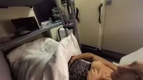 Fucking a stranger in the night train