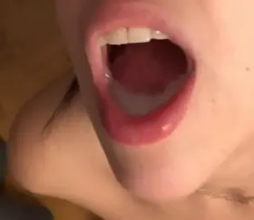 Swallowing my favorite drink