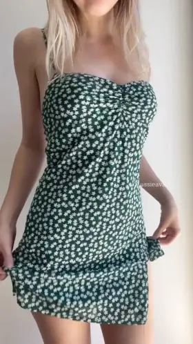 I look innocent in this dress but I promise I’m not