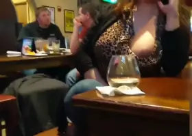 Flashing and my cub bartender moves glass for better view