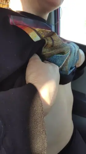 Flashing my boobs in traffic is a community service I'm glad to provide!