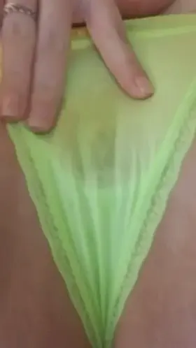 I got excited in my new panties