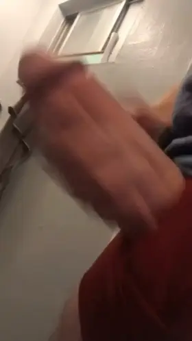 Hubby stroking his fat monster cock soft to hard 🥺 who’s first? 💦