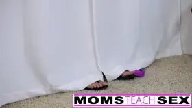 Step Mom and Step daughter fuck monster cock
