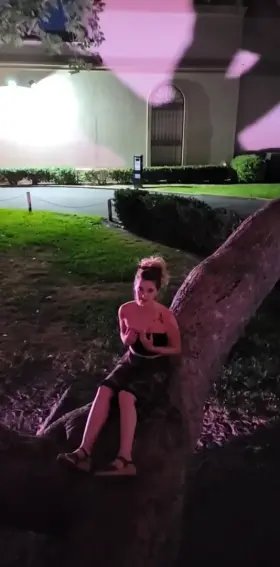 Still shy about flashing downtown