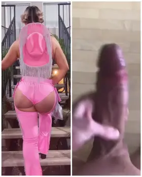 This bubble butt slut deserves a big fat cock