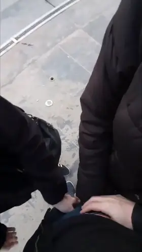 These 2 girls suck me off outdoors [oc][ffm]