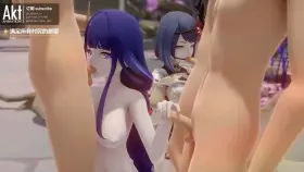 Raiden Shogun and Kojou Sara quest (AKT )[genshin impact]