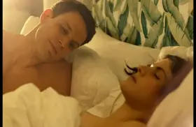 Alexandra Daddario show one boob in her new TV show