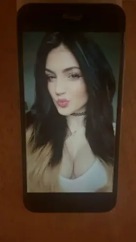 Djarii had me moaning while I shot ropes all over her face and tits