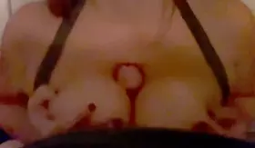 When he wakes up and wants a titty fuck, you give him a titty fuck till he cums between them. [MF] a little dark, but will make sure next time is well lit to see it all.