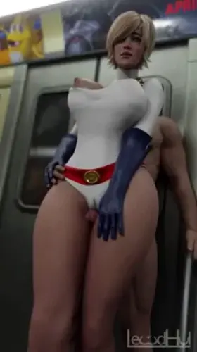 Powergirl Giving A Thighjob (Lewdhyl) [DC]