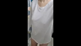 (F) Haha oops I'm all wet.