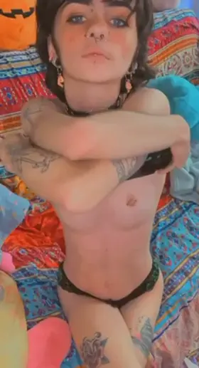 sit back and watch a pretty trans boy strip