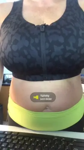 My wife releasing her veiny tits from her sports bra