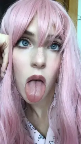 I seem so sweet and innocent in real life... little does everyone know I’m a nympho cockslut when I get home 😅🌸