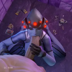 widowmaker deepthroating in a nightclub [Overwatch] (GCRaw)