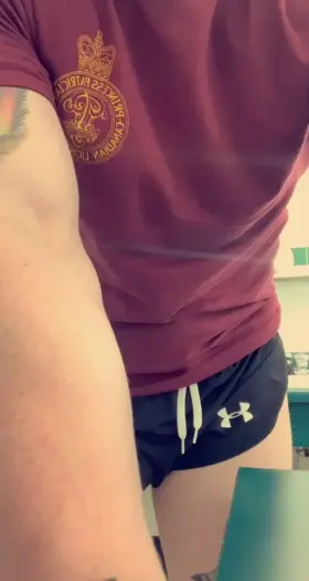 Anyone like my new gym shorts 🍑🍆