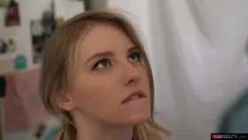 Deepthroat and rough DP with a tight blonde...