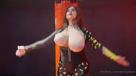 Demmy Blaze's big bouncing tits are the holy grail of breasts.