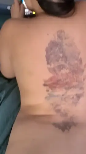 Friend asked me if I am busy so I snapped him what me and stepbro are doing