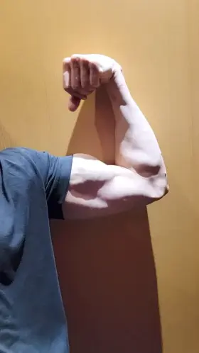 I actually think the forearm is more impressive