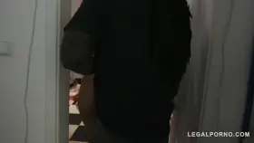 They drag him into another room so that their costar can blow him