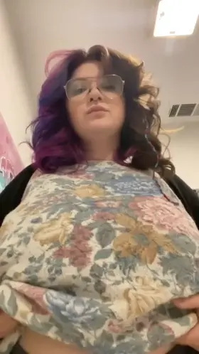 Feeling naughty at work 😈😈 [titty drop]