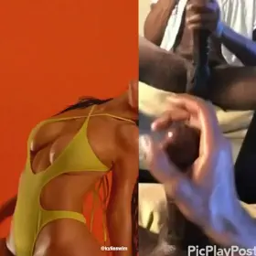 [kik: HugeEbonyMommyAss] Kylie loves her BBC meat🍆💦♠️ Milk my black dick to Kylie for my cuck 😍