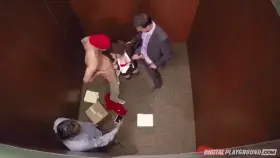 Elevator Threesome