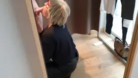 Cum Swallow in Fitting Room