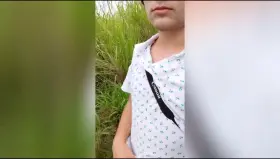 jerk off by the beach