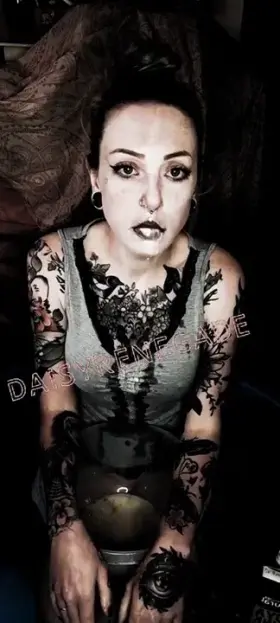 Just your little puke slut checking in with some spicy slowmo