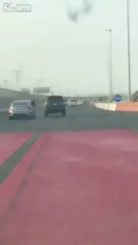 HMFT after trying to hit a driving car from a driving car