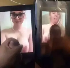 Love seeing Black Men stroke there BBCs to my blonde wife and cover her in cum. DM me if you want to dump a load to her!