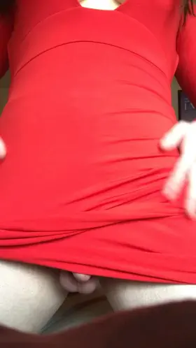 I love dresses! Easy access to my small cock