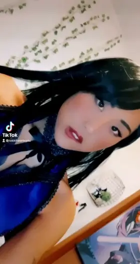 more of my tifa lockhart cosplay and ahegao :3