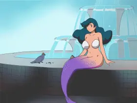 Mermaid-tf-animation [M Human -> F Mermaid, MTF] by Rikeza/Rikis