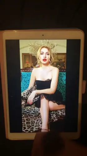 Came on her as part of a request