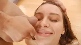 Lana Rhoades pretty face covered in cum