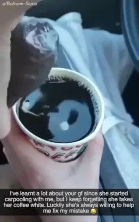 black cock, white coffee