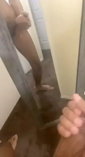 Mirror Cum Lick It Off😋😈