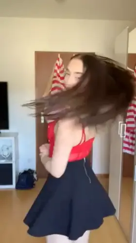 I wonder if you'd dance with me or just pretend so to lift up my skirt