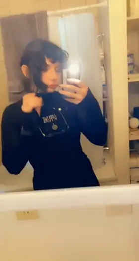 Get under my skirt and service my big girl dick