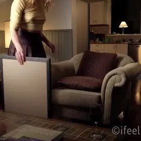 Since the swap, I've been nervous about exploring my new body for the first time. I grabbed a mirror and started slowly peeling my clothes off. This reflection will take some getting used to, but knowing I can make myself feel this good is making the adjustment easier!