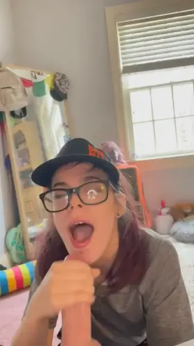 A little after work fun, still in my uniform. Oops 🍩😈