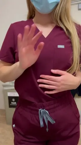 Perky petite tits, red scrubs, naughty nurse…need I say more