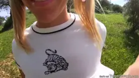 <3 Horny Schoolgirl plays for you and swallows a huge load - (OC)