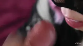 Sucking, licking and kissing the cum out of him